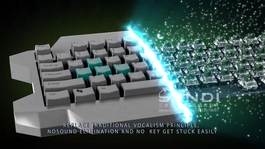 机械键盘宣传动画